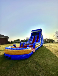 22ft Tall Double Lane Fireblast with pool